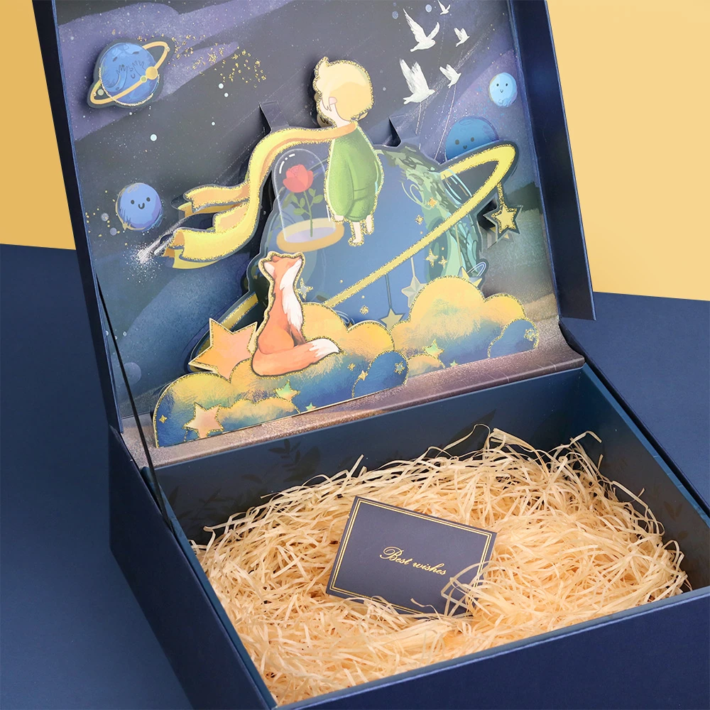 Dimensional gift boxes, packaging collection