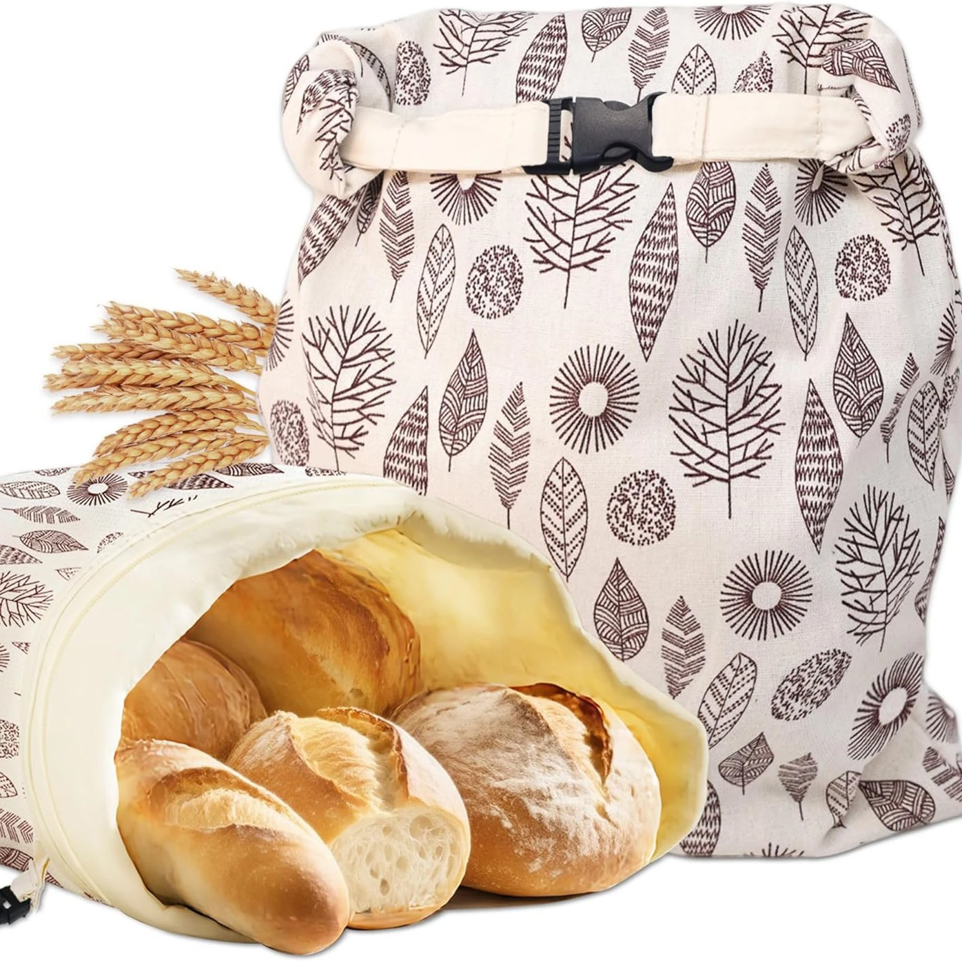 Beeswax bread bag references, packaging collection