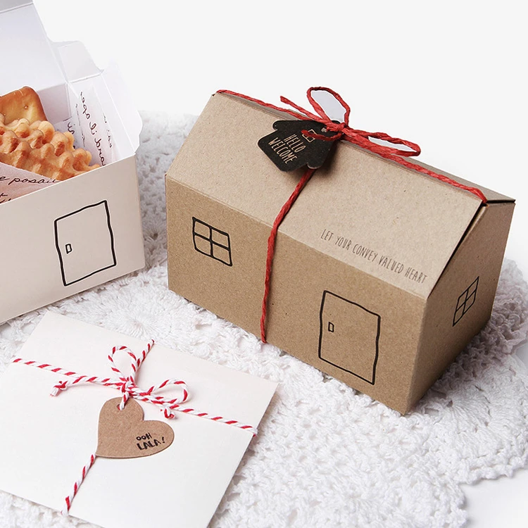 House-shaped folding gift boxes, packaging collection